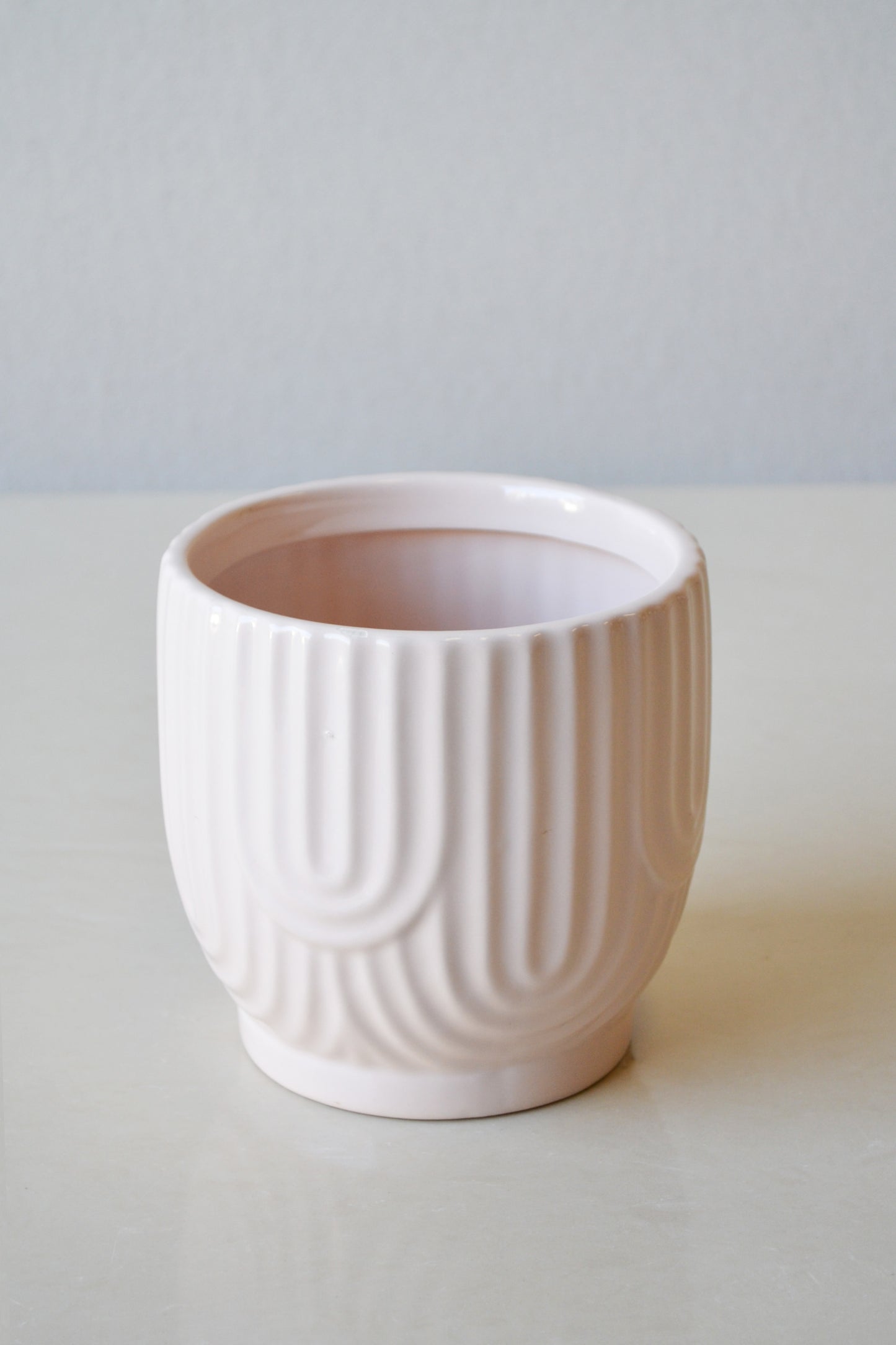 Nude Rippled Pot