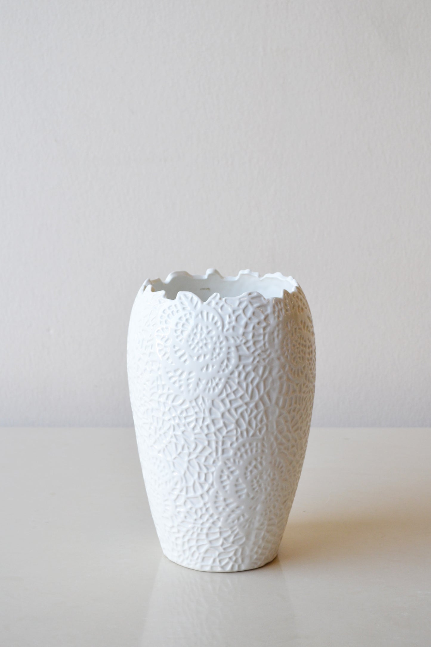 White Detailed Vase
