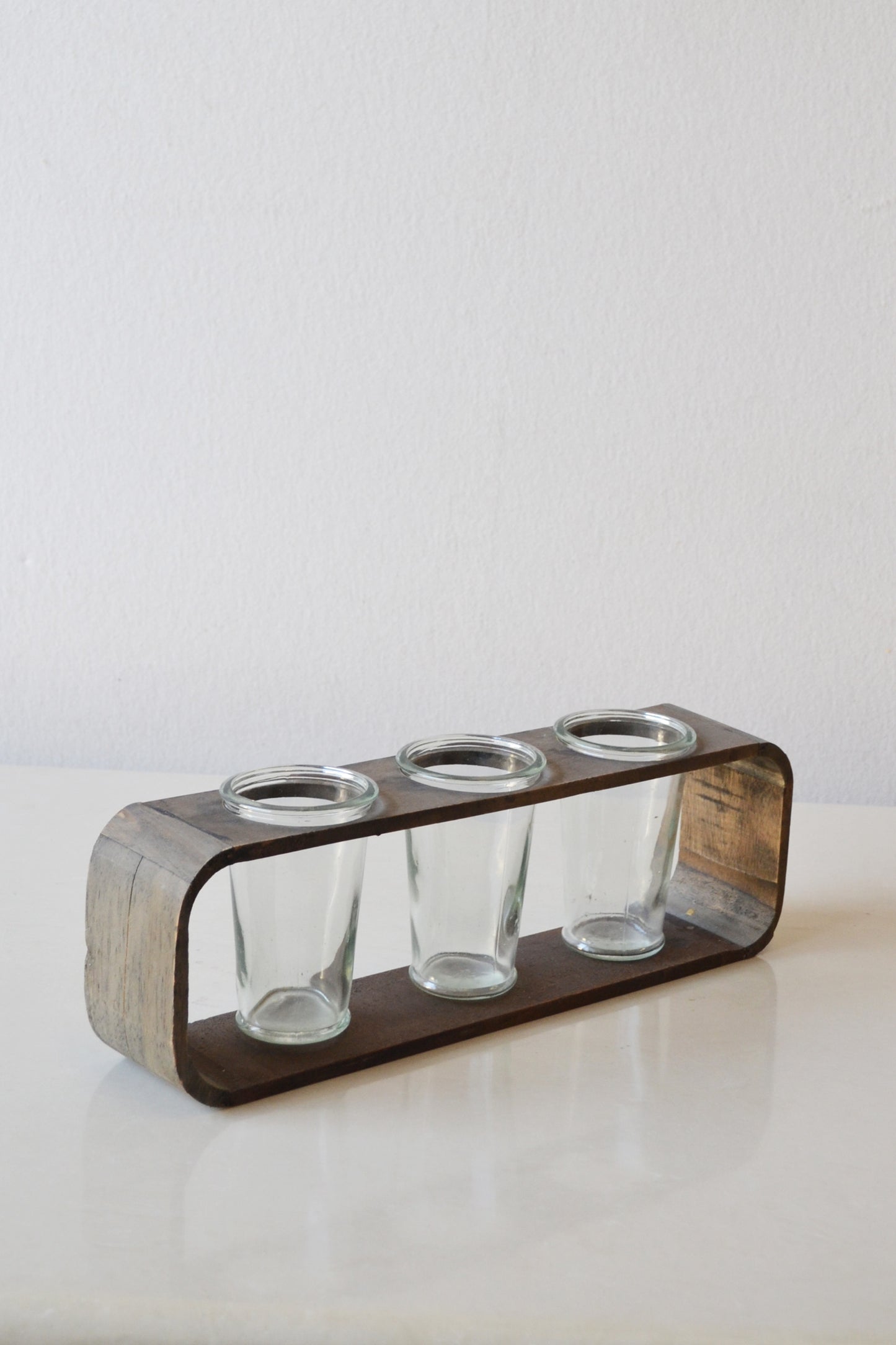 Rustic Trio Glass Holder