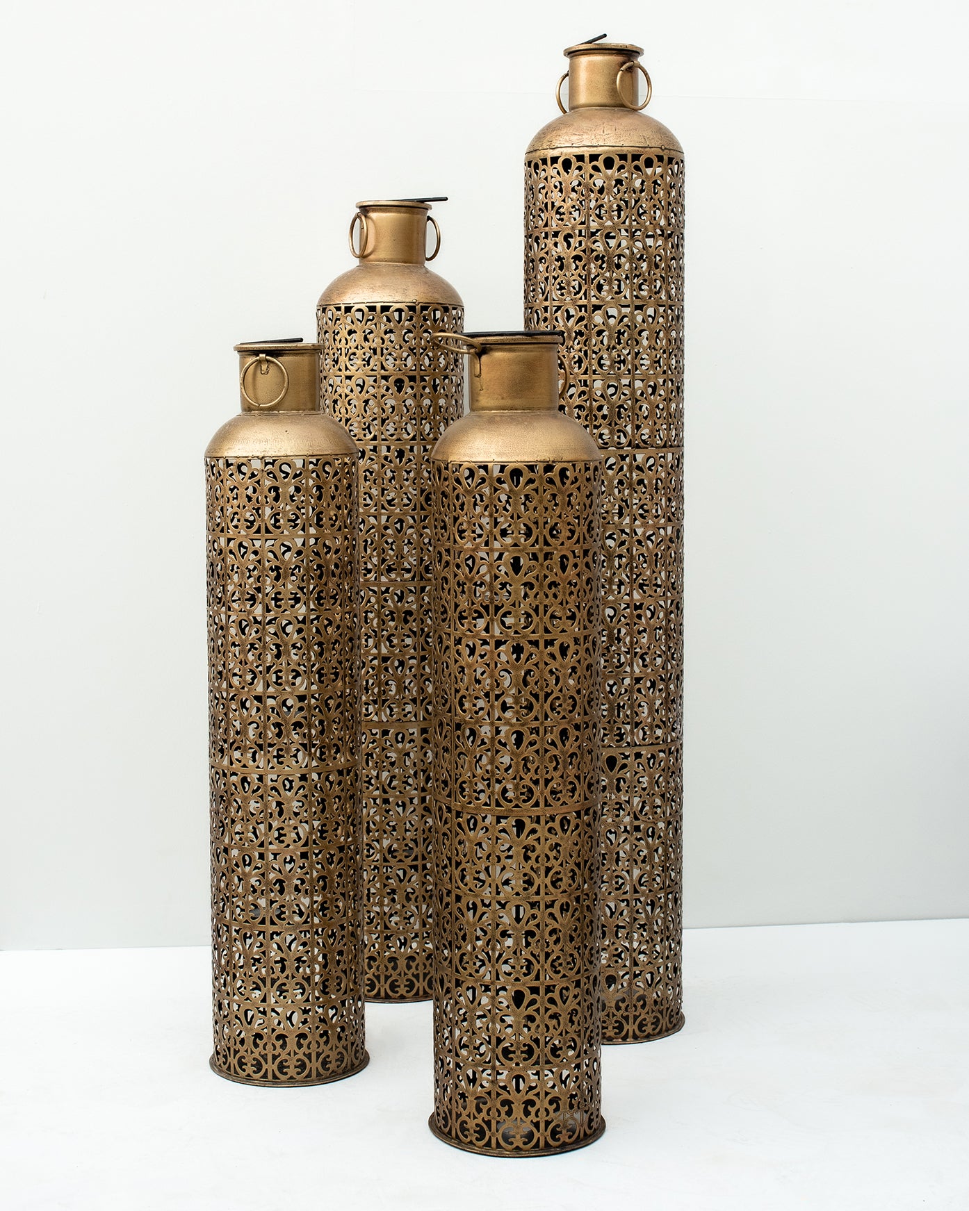 Tall Decorative Lanterns Set