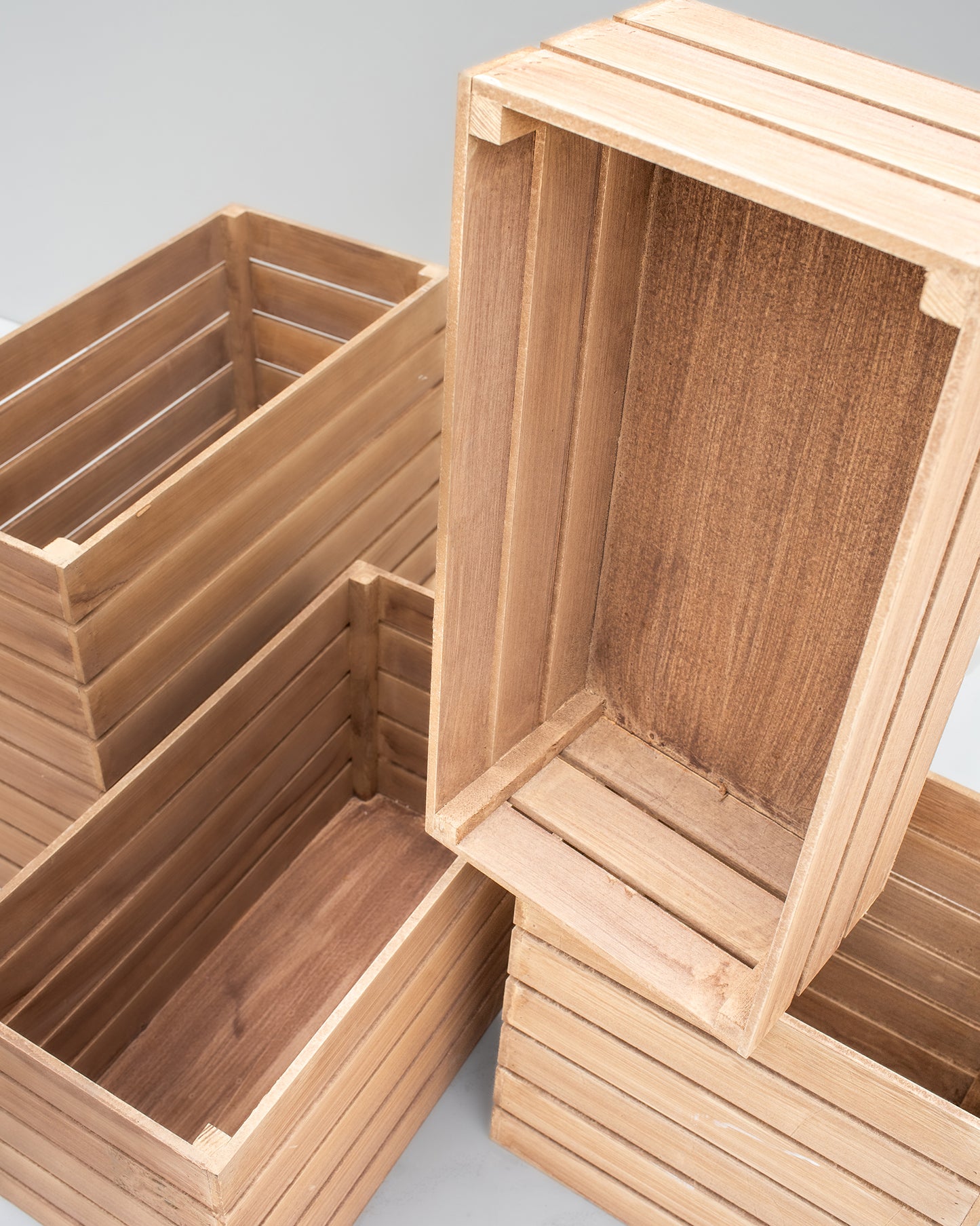 Wooden Crates Set