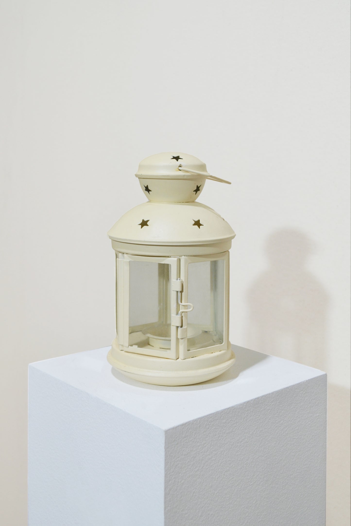 Cream Lantern with Star Details