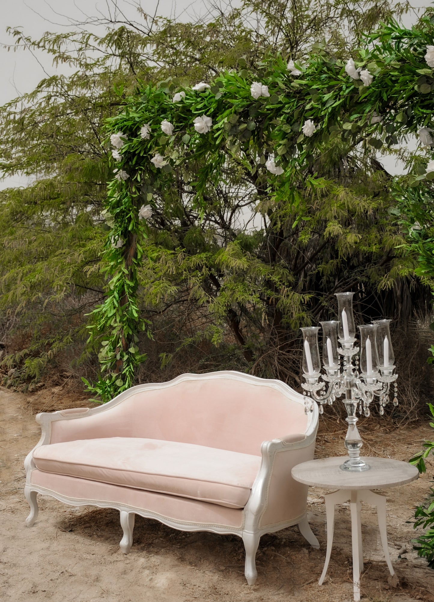 Delicate Dusty Pink Sofa
