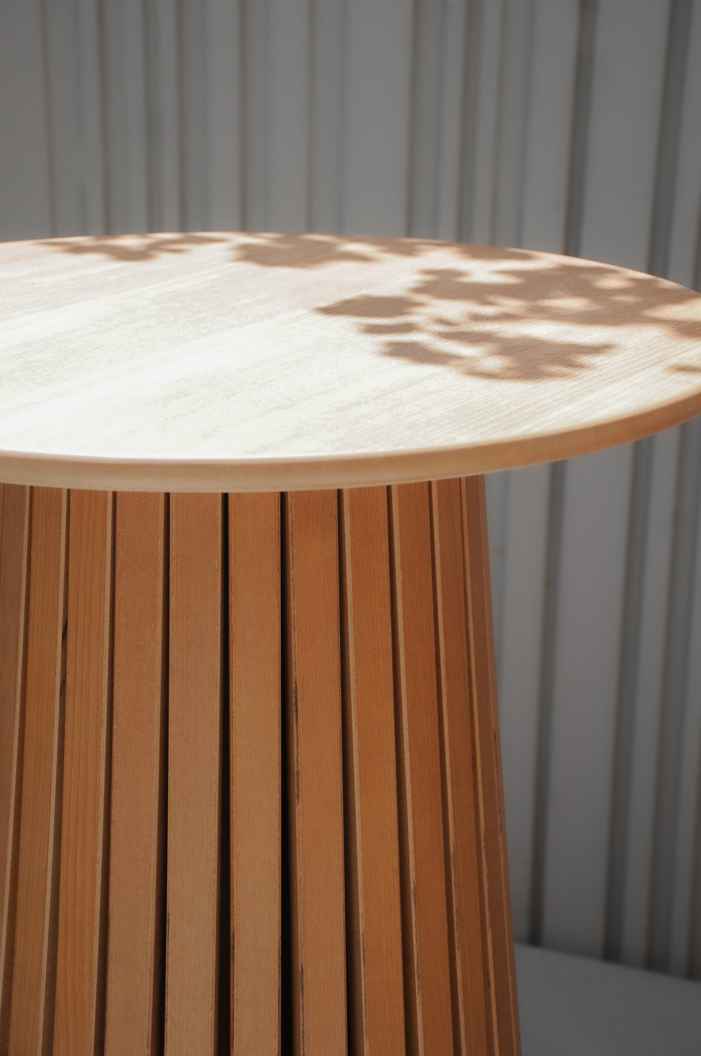 Round Wooden Cocktail Table