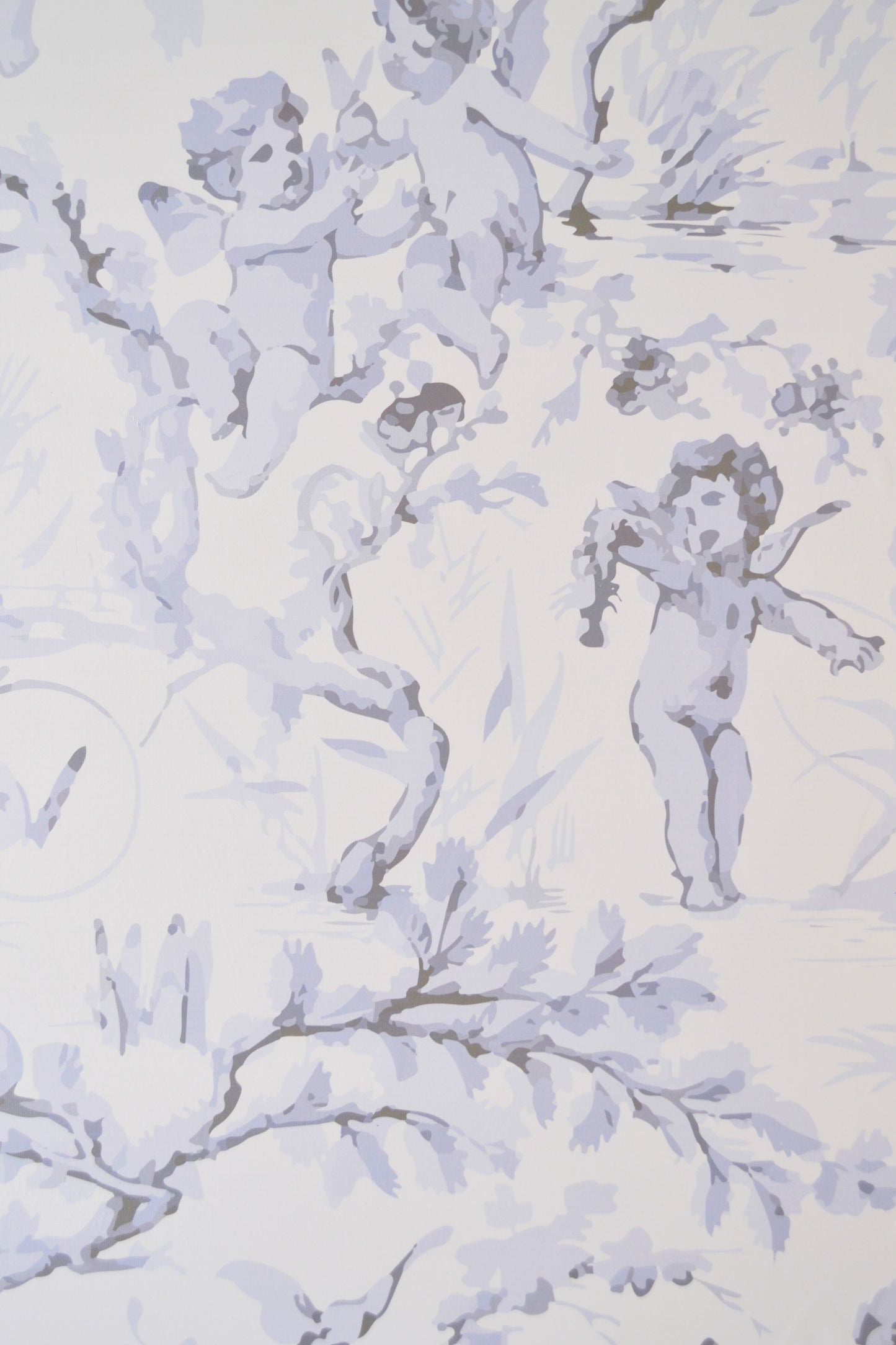 Rectangular Blue Printed Partition