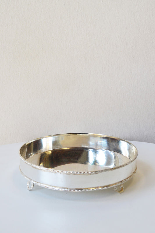 Round Silver Tray