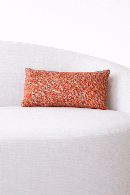 Orange Textured Cushion