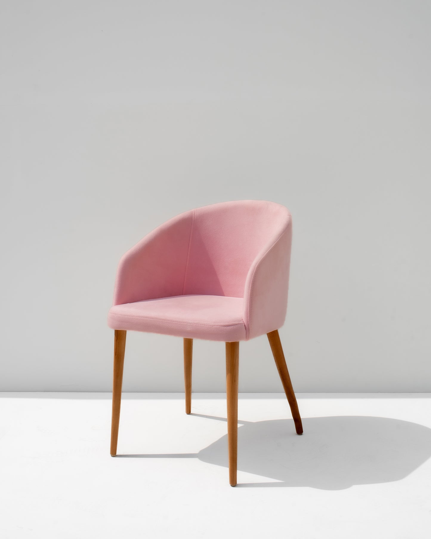 Dusty Pink Low Back Dining Chair