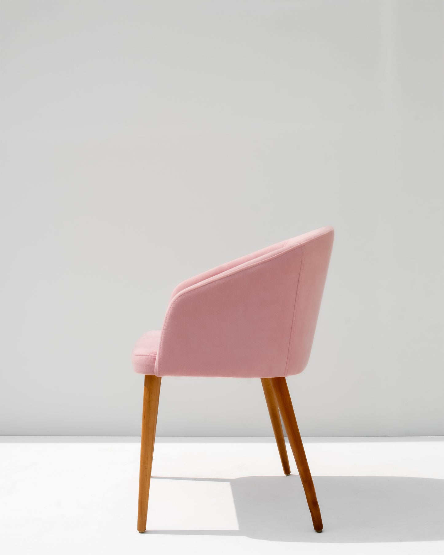 Dusty Pink Low Back Dining Chair