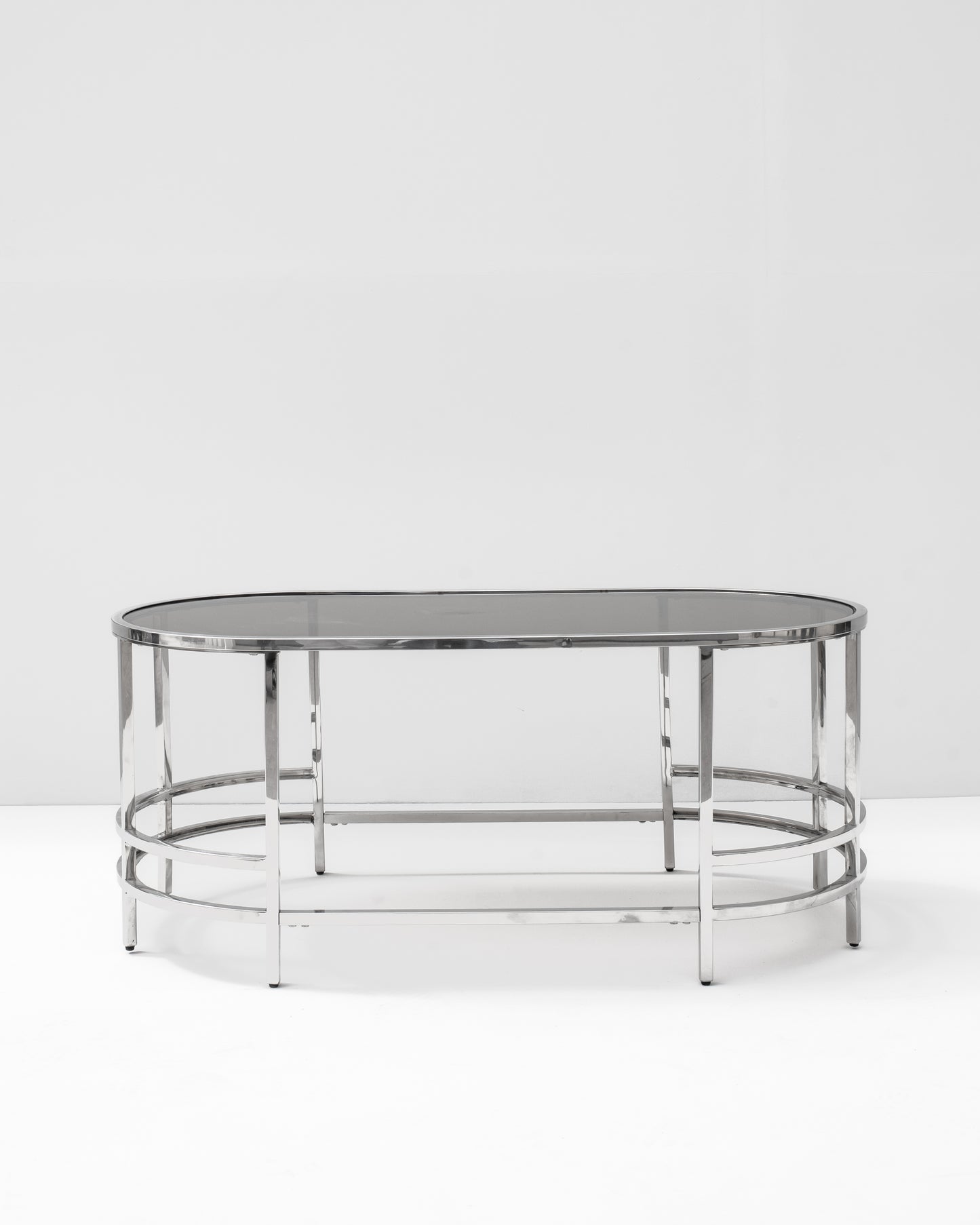 Oval Steel Coffee Table