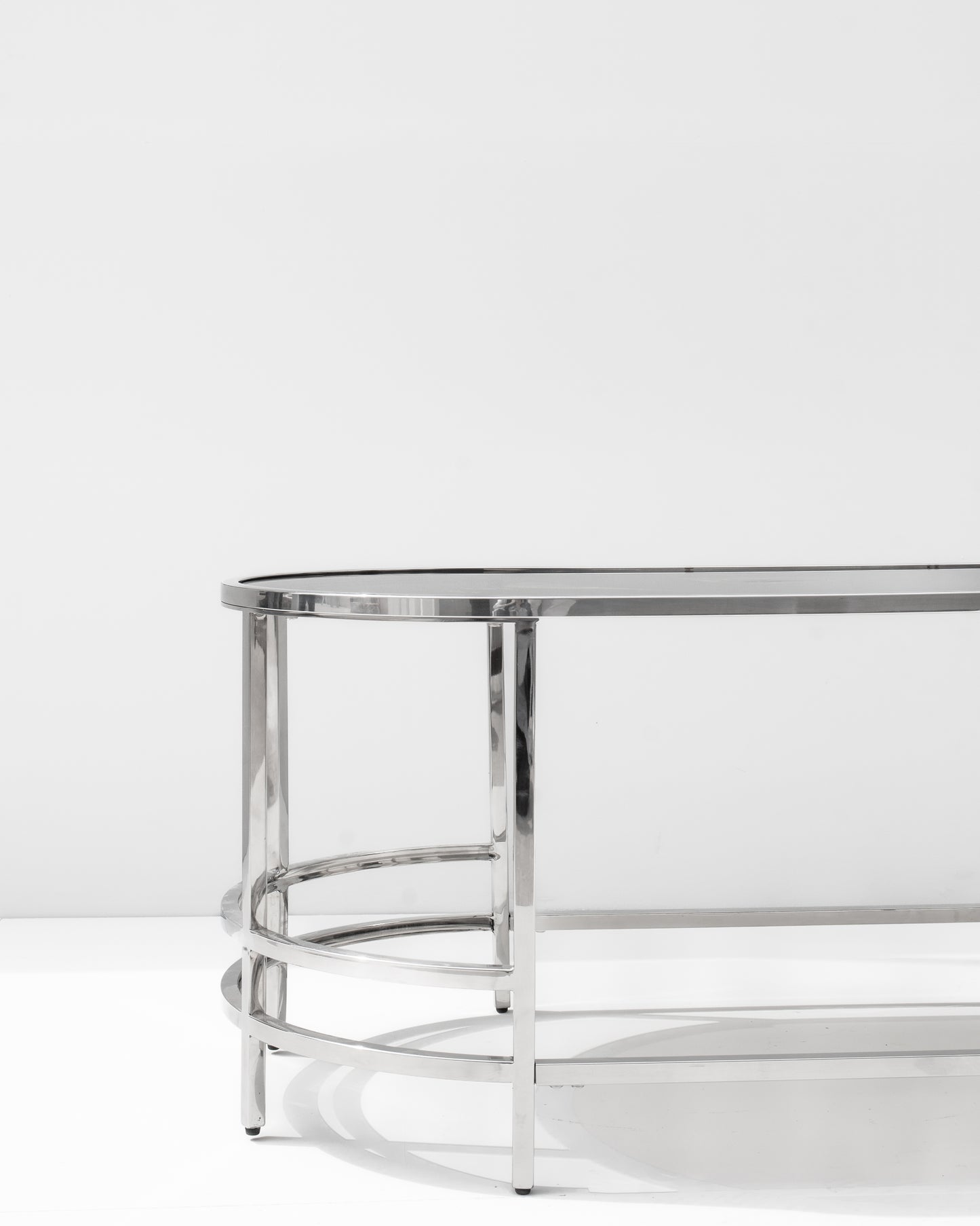 Oval Steel Coffee Table