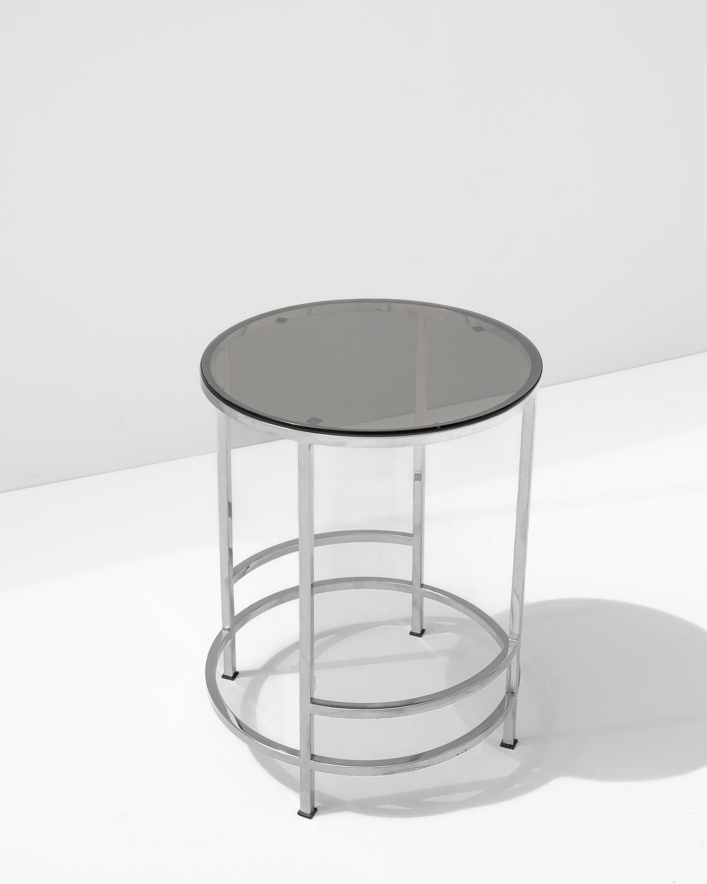 Round Steel Side Table