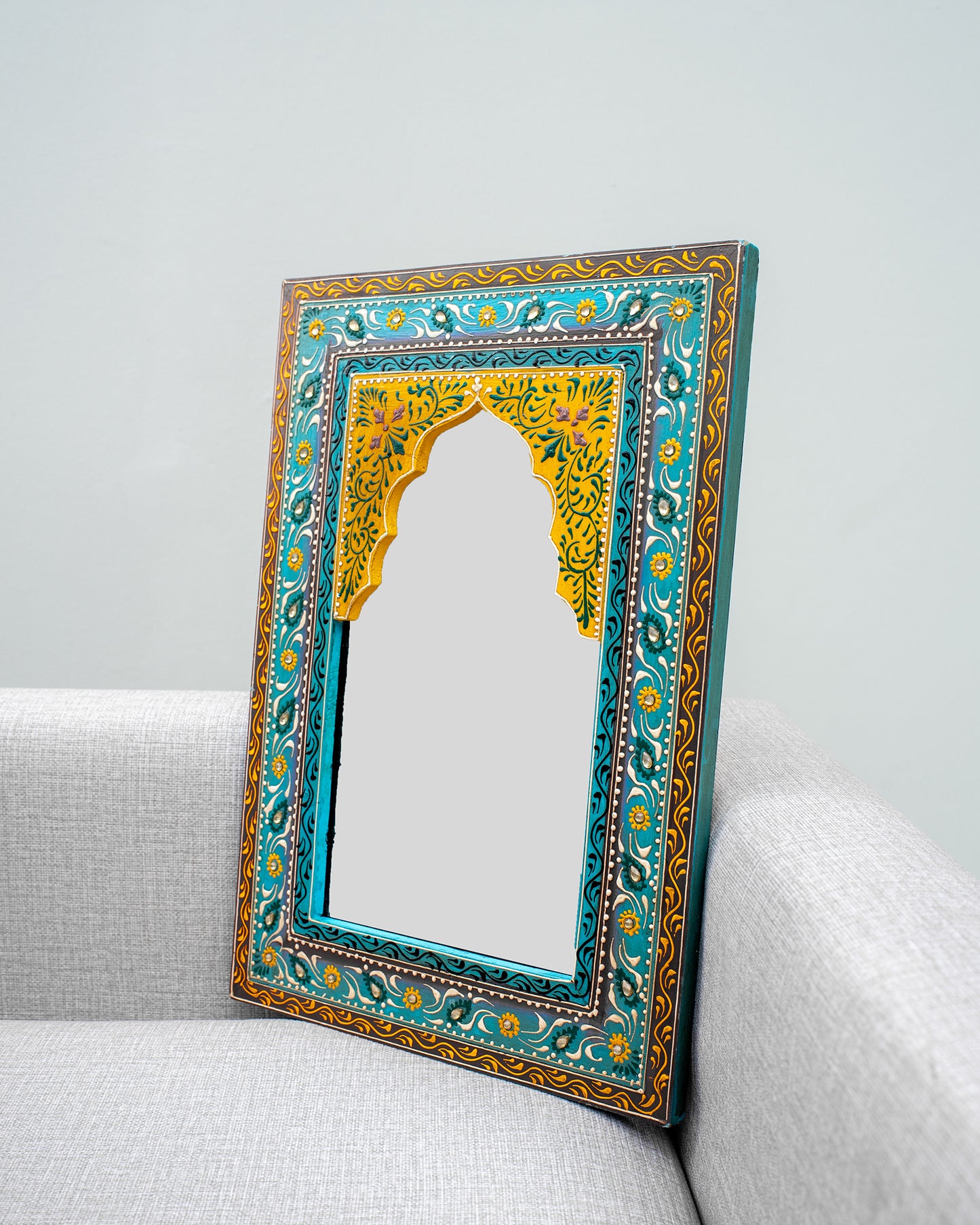 Blue Decorative Mirror