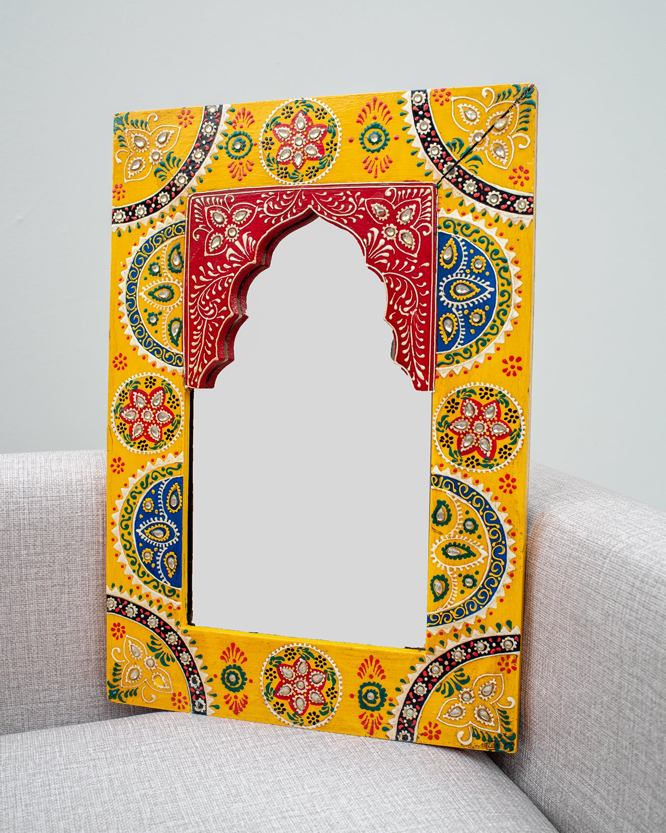 Yellow Decorative Mirror