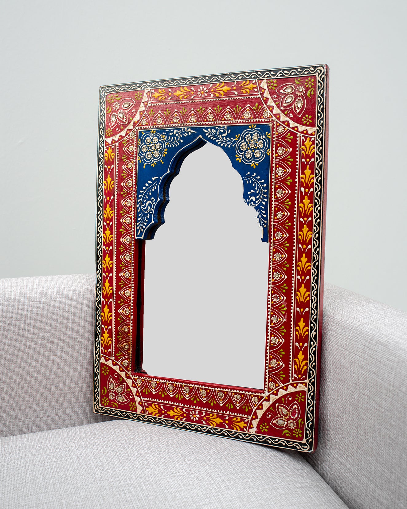 Red Decorative Mirror