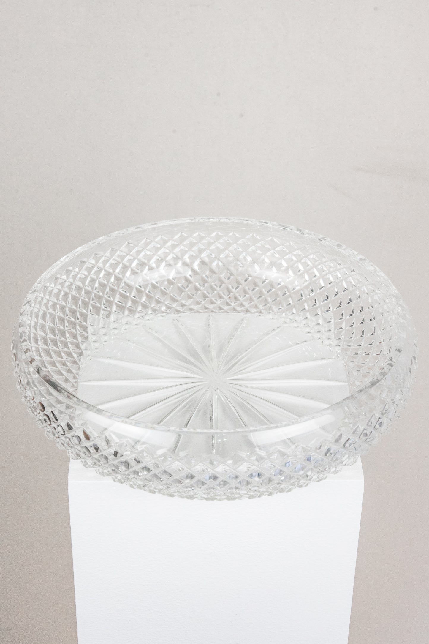 Large Round Crystal Bowl