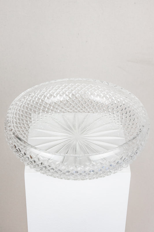 Large Round Crystal Bowl