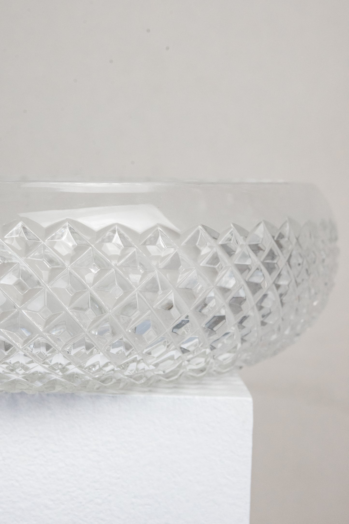 Large Round Crystal Bowl