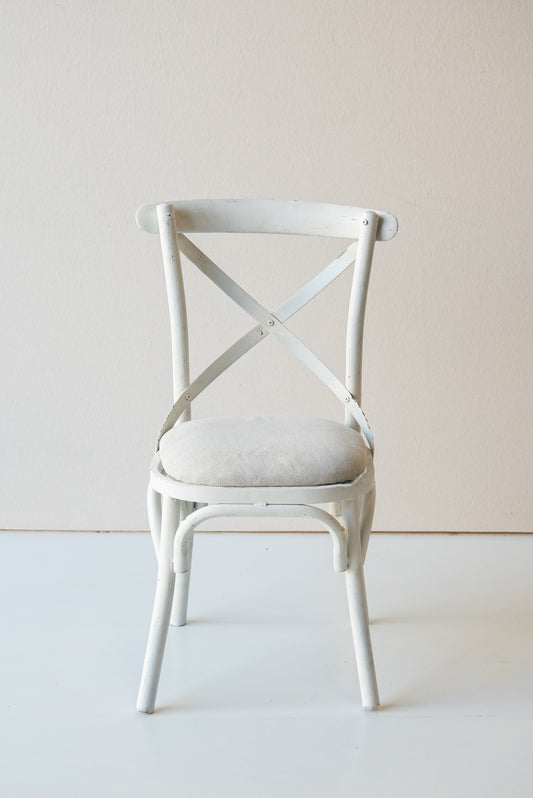 White Steel Dining Chair