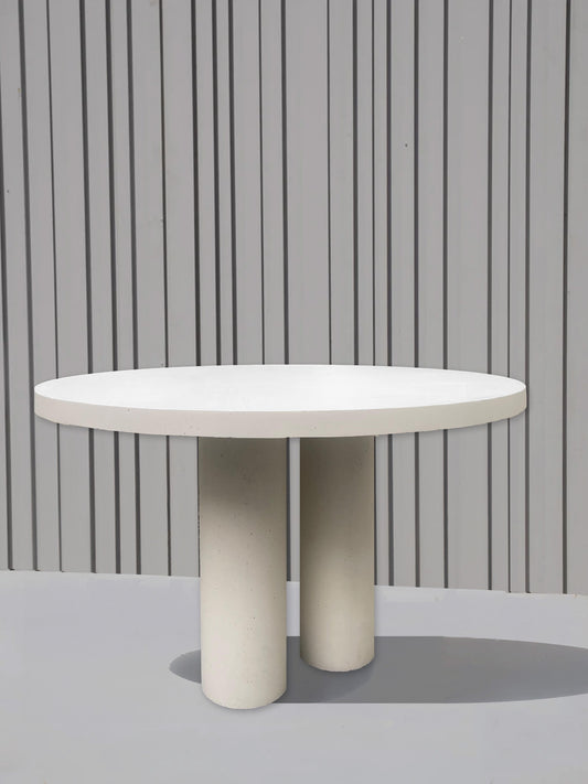 Round Stone Console Table