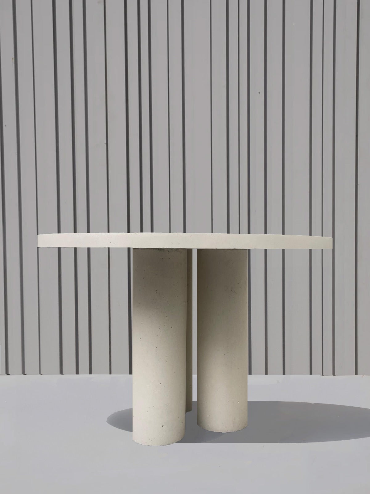 Round Stone Console Table