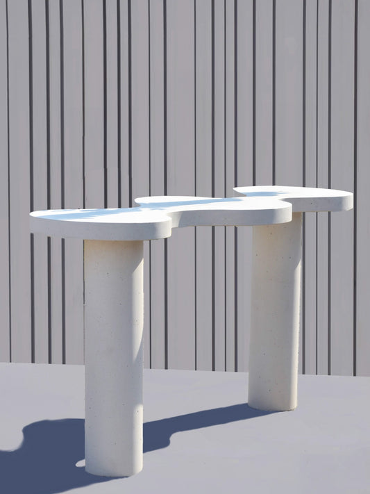 Waved Stone Console Table
