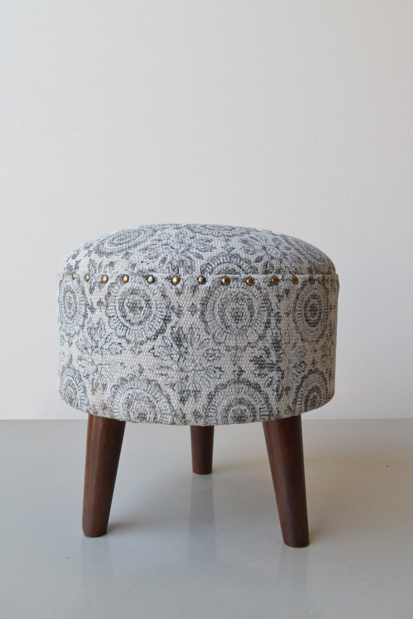 Grey Detailed Stool