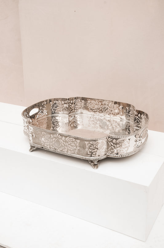 Ornamented Silver Tray