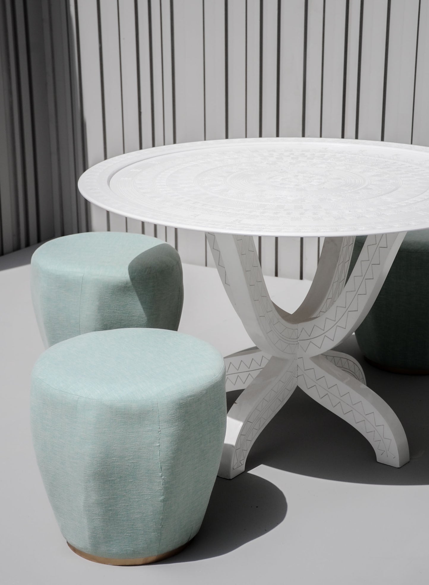 Single Pouffe - Mint