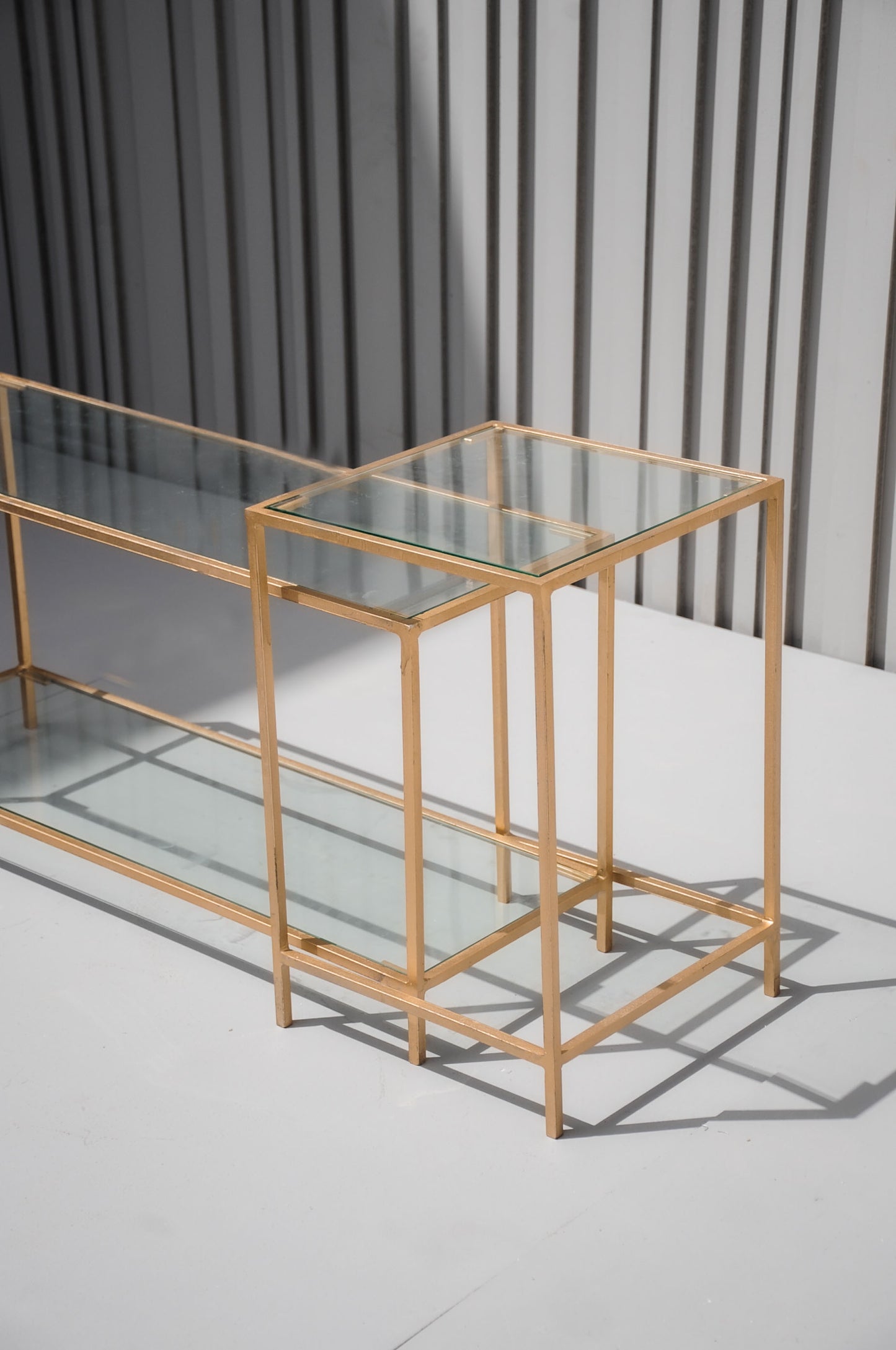 Gold x Glass Coffee Table