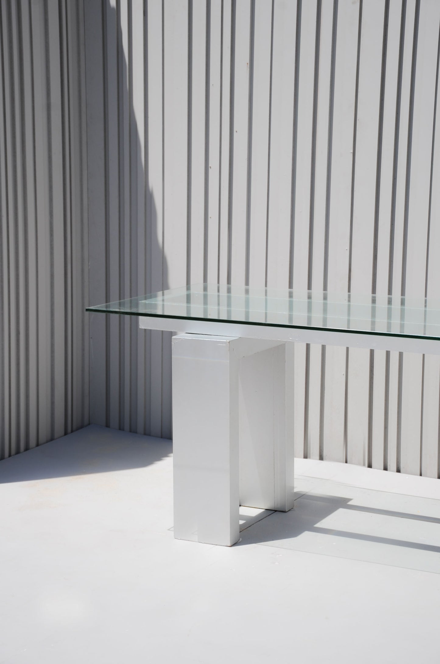 Glass Top Dining Table - Large